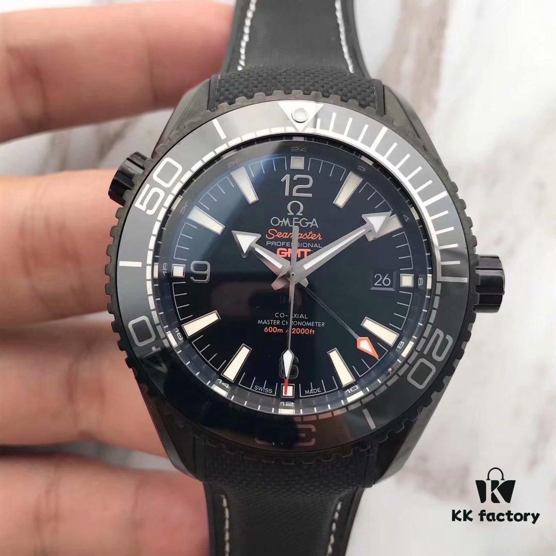 BF Fine Omega Seamaster 600m Series Automatic Mechanical Men's Watch with Original 4-Hand GMT8906 Movement