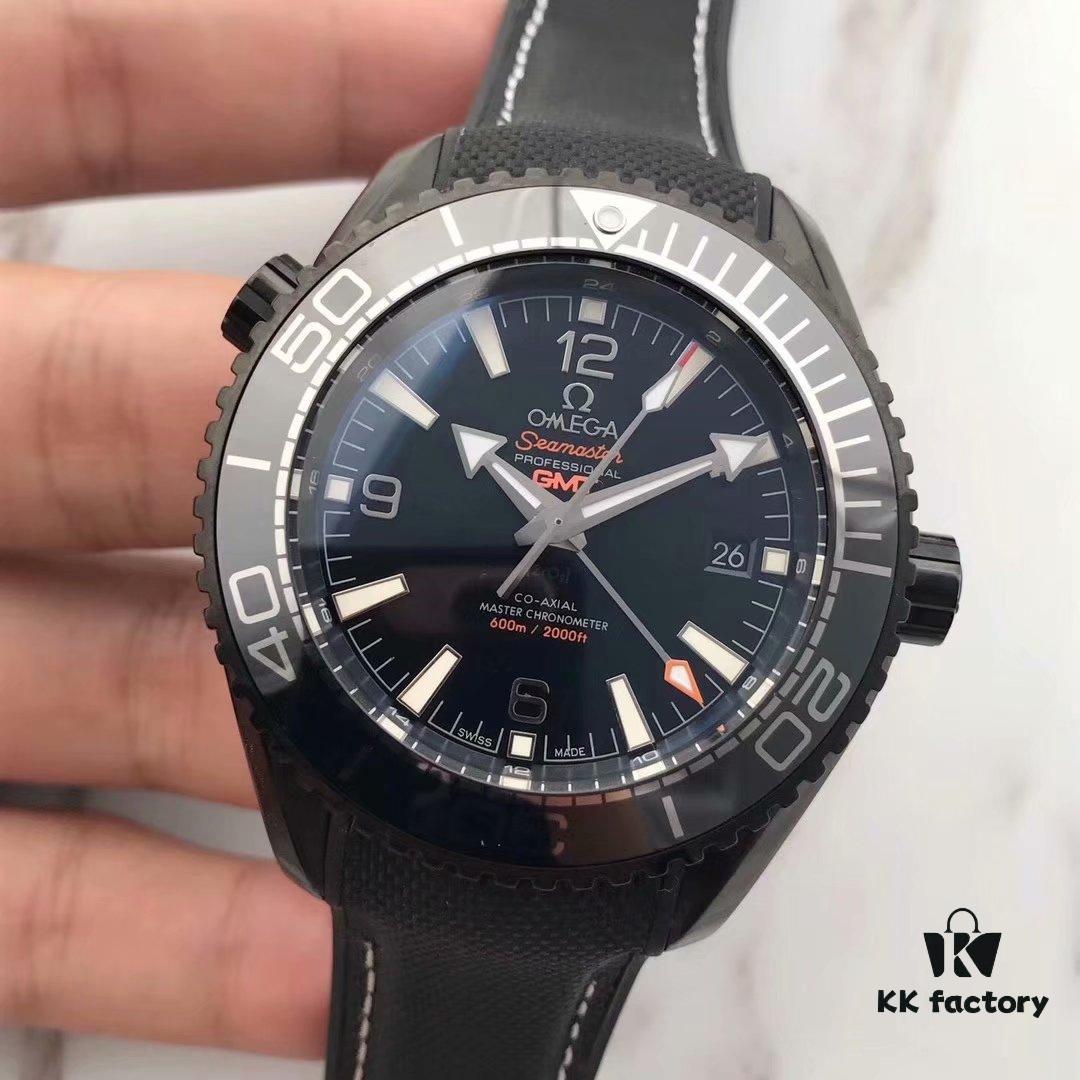 BF Fine Omega Seamaster 600m Series Automatic Mechanical Men's Watch with Original 4-Hand GMT8906 Movement