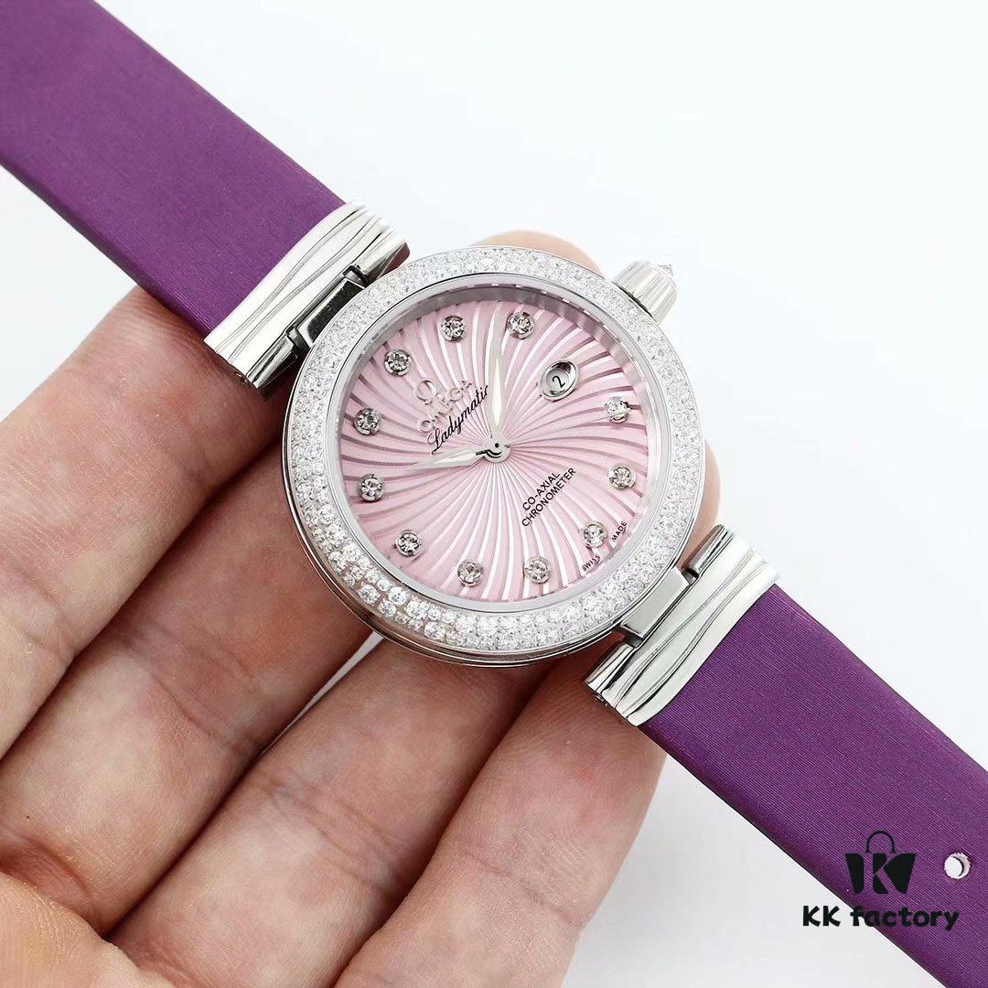 BF Fine V4 Edition Omega De Ville Ladymatic Bird's Nest Series Ladies Mechanical Watch