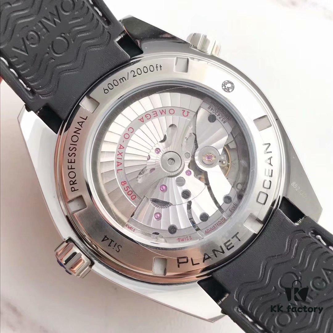 BF Fine Collection Omega Seamaster 600m Diver's Watch for Men, Equipped with Original Co-Axial 8500 Movement, Full Waterproof and Super Luminous, 1:1 Replica with Flawless Craftsmanship (Compatible with Steel and Rubber Straps)