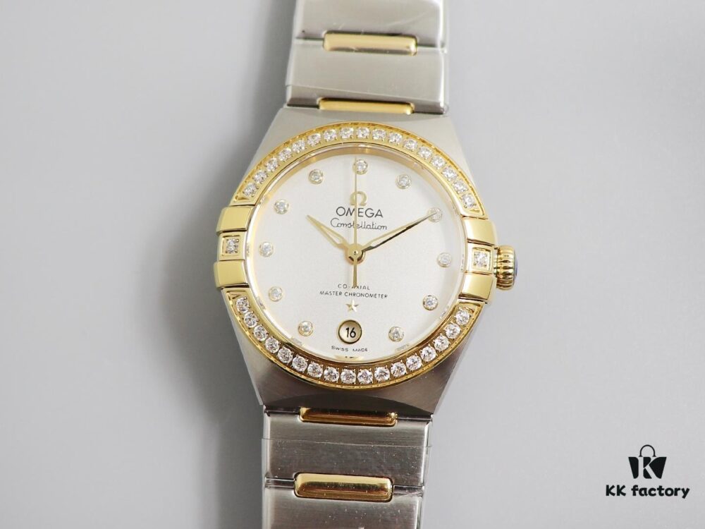 3S New Arrival: Mother-of-Pearl Dial, 5th Generation Omega Constellation Series! 29mm, Date Window at 6 o'clock, Adjustable Bracelet (2mm); Clone 8700 Movement