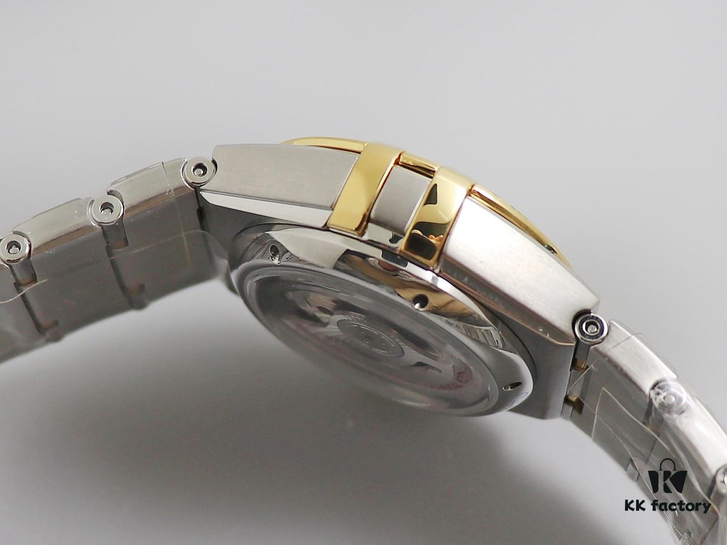 3S New Arrival: Mother-of-Pearl Dial, 5th Generation Omega Constellation Series! 29mm, Date Window at 6 o'clock, Adjustable Bracelet (2mm); Clone 8700 Movement