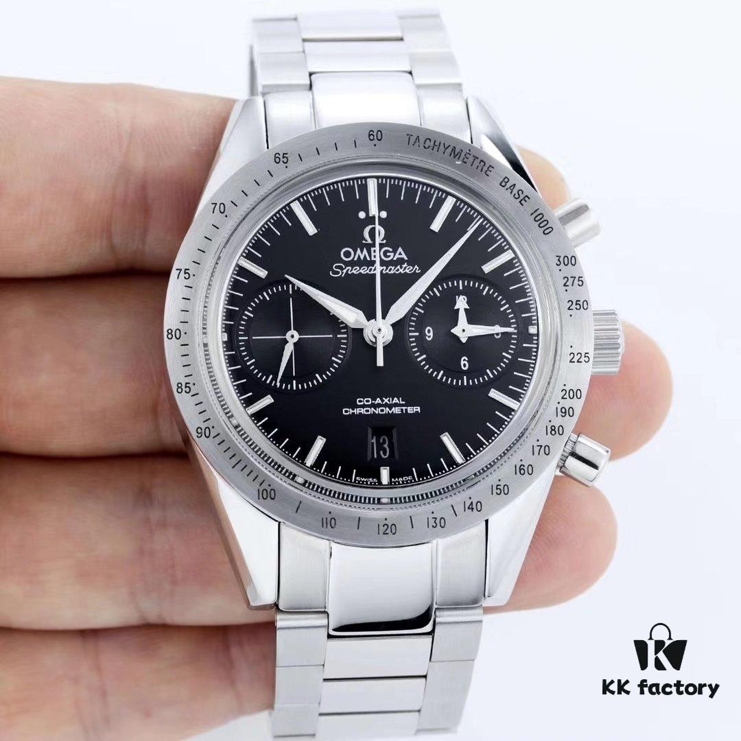 BF Fine Omega Speedmaster Series Chronograph Automatic Mechanical Men's Watch 9300 Automatic Movement Double Domed Crystal Strong Luminous Super Waterproof 42mm Diameter Perfect Replica Flawless Design