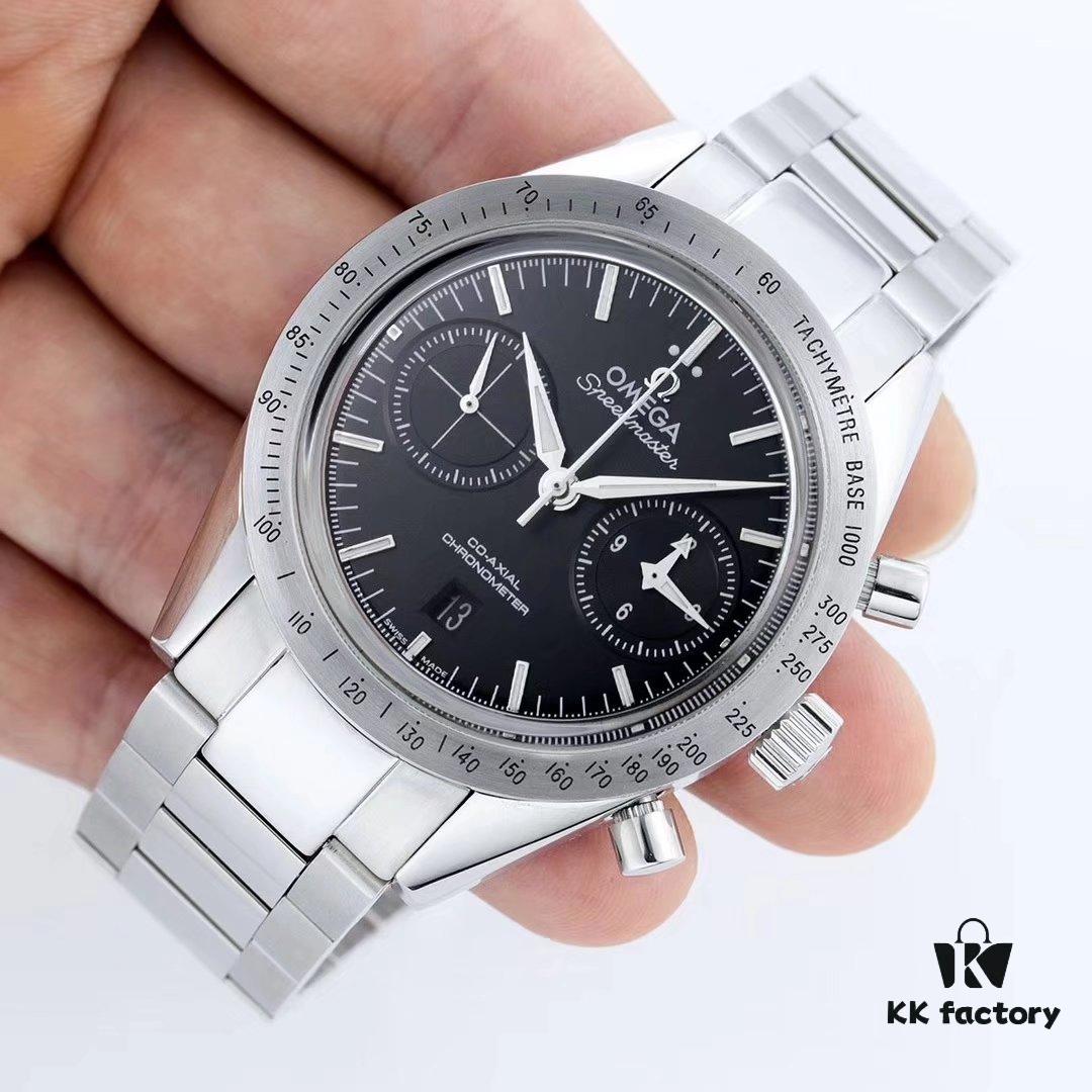 BF Fine Omega Speedmaster Series Chronograph Automatic Mechanical Men's Watch 9300 Automatic Movement Double Domed Crystal Strong Luminous Super Waterproof 42mm Diameter Perfect Replica Flawless Design