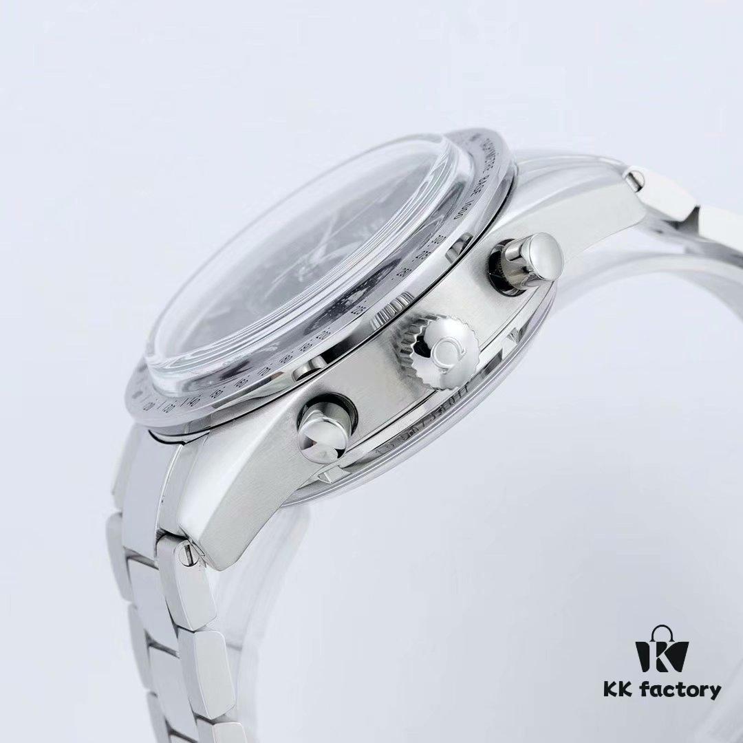 BF Fine Omega Speedmaster Series Chronograph Automatic Mechanical Men's Watch 9300 Automatic Movement Double Domed Crystal Strong Luminous Super Waterproof 42mm Diameter Perfect Replica Flawless Design