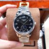 LONGINES - Master Collection Real Moon Phase 24-Hour Fully Automatic Mechanical Watch for Men, 40mm, 316L Stainless Steel, Double Dome Mineral Glass, Butterfly Clasp