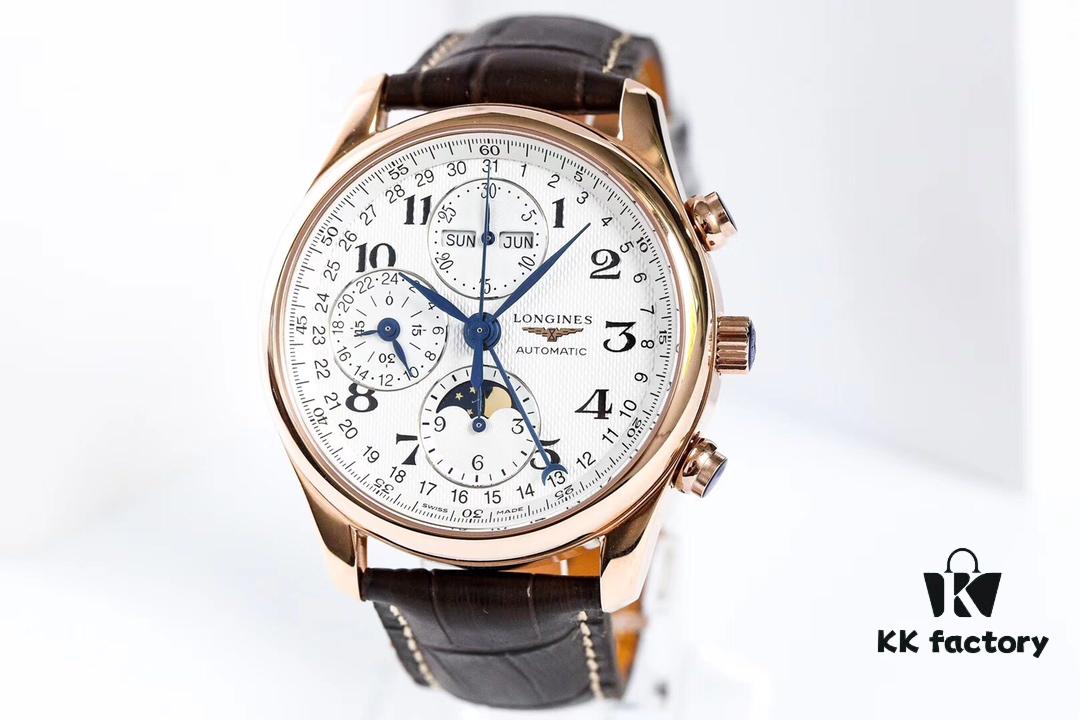 Authentic Taiwan Factory TW Longines Master Moonphase Eight-Hand Watch