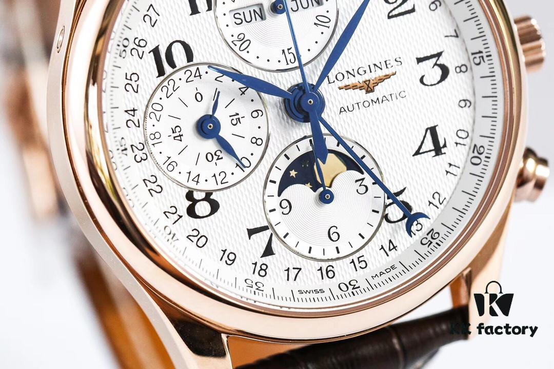 Authentic Taiwan Factory TW Longines Master Moonphase Eight-Hand Watch