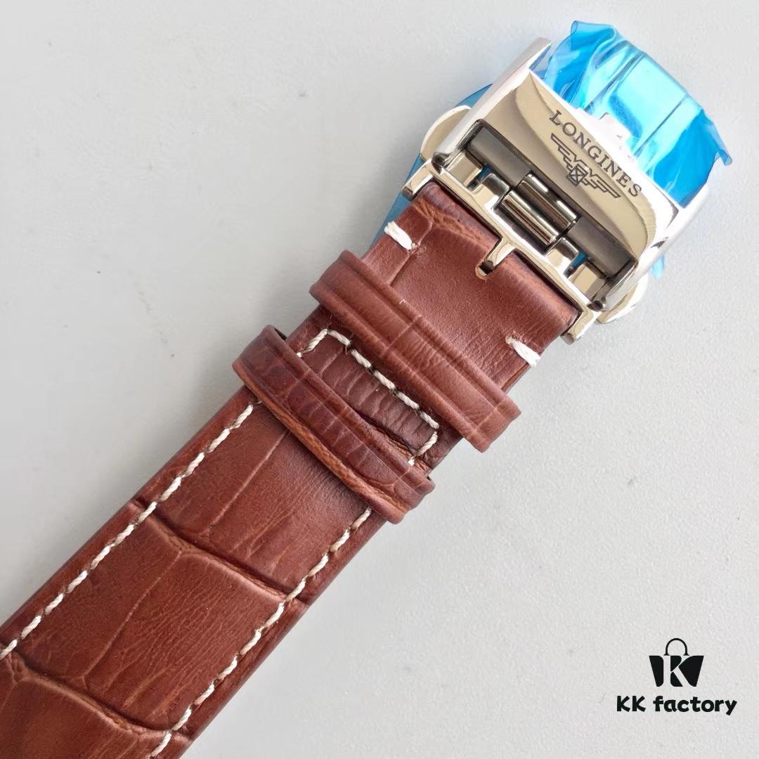 Arrival JF Premium LG Longines Master Eight-Hand Moon Phase with 7751 Movement, All Functions Fully Operational, Finely Polished Automatic Rotor, Super Waterproof, Top-Tier Replica on the Market