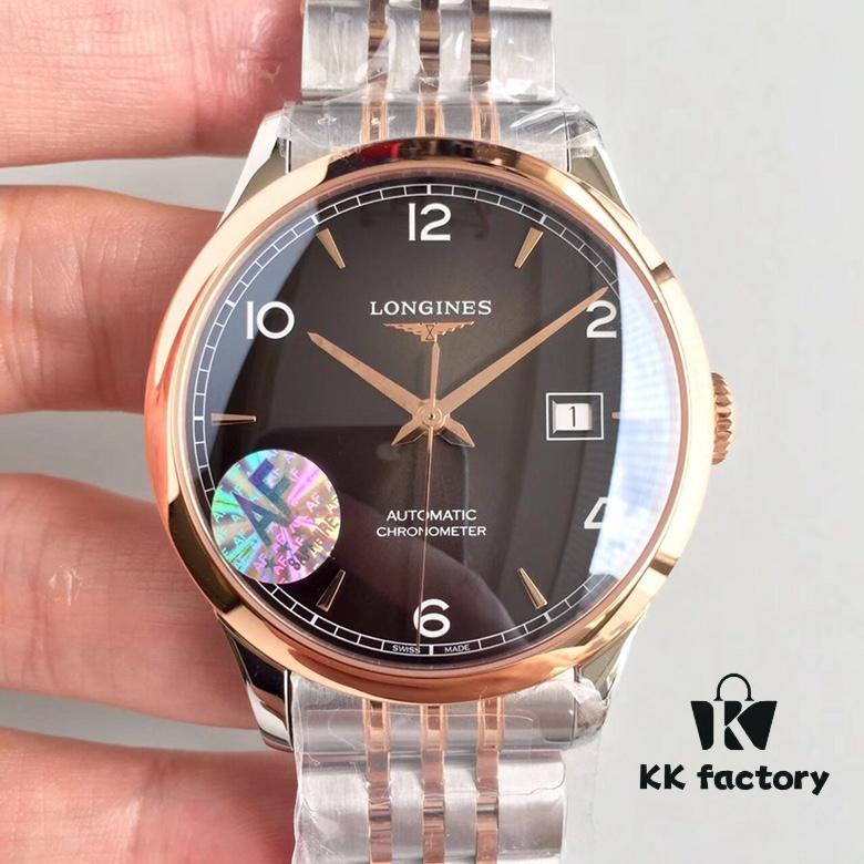 A.Factory (AF) - Longines Master Collection Record Series Automatic Mechanical Watch, 40mm Stainless Steel Case with Sapphire Crystal, Top-Quality Replica Crafted to Swiss Standards