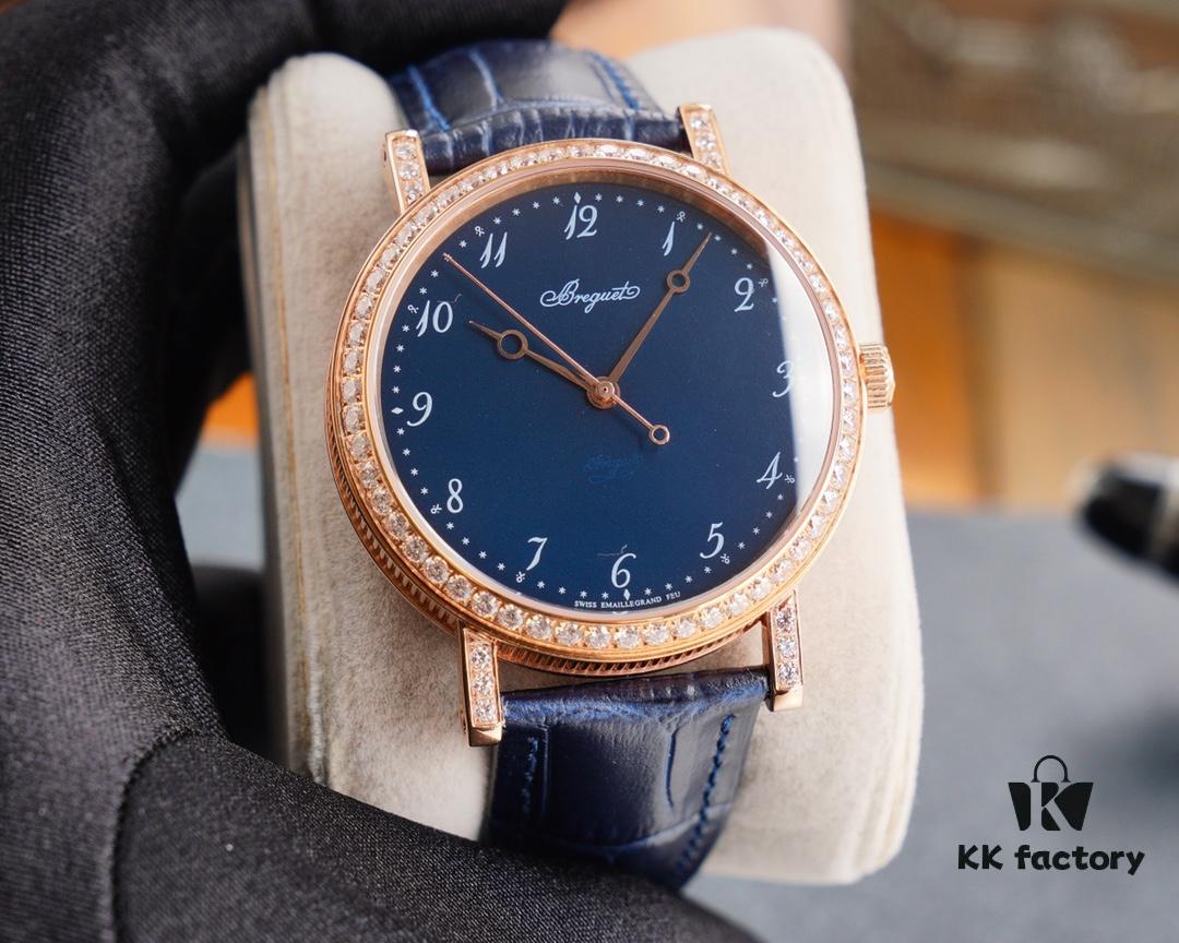 Breguet Classique Series 5177 Blue 'Grand Feu' Enamel Dial Watch