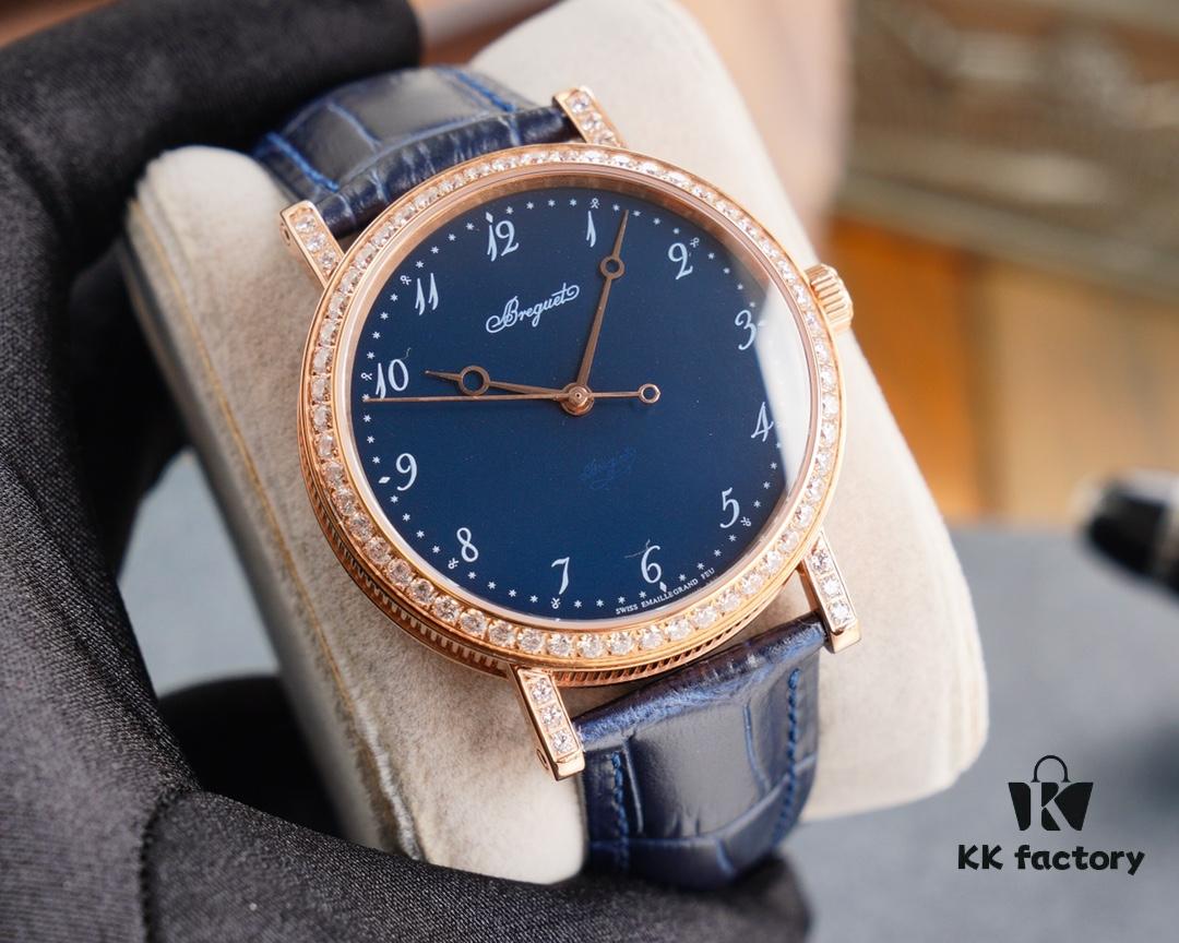 Breguet Classique Series 5177 Blue 'Grand Feu' Enamel Dial Watch