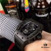 Richard Mille RM052 Series Latest Upgrade Skull Edition Carbon Fiber Case with Original Imported Mechanical Movement