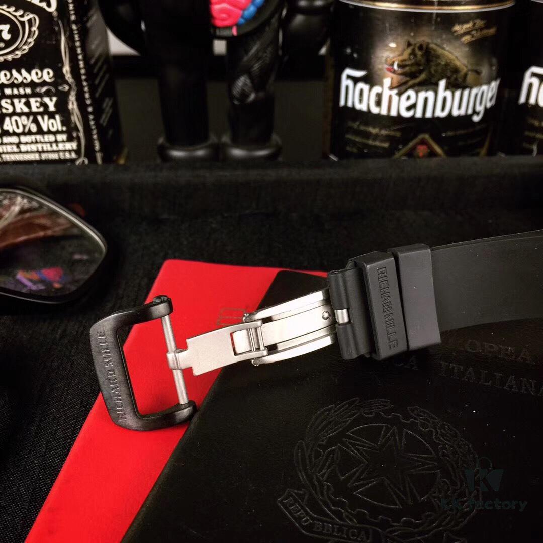 Richard Mille RM052 Series Latest Upgrade Skull Edition Carbon Fiber Case with Original Imported Mechanical Movement