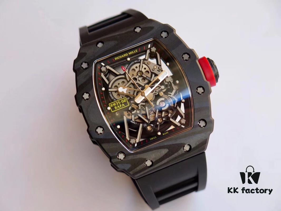 KV🌟RM35-02 Series (V2) Upgraded Version🌟 Richard Mille RM35-02 Carbon Fiber Edition