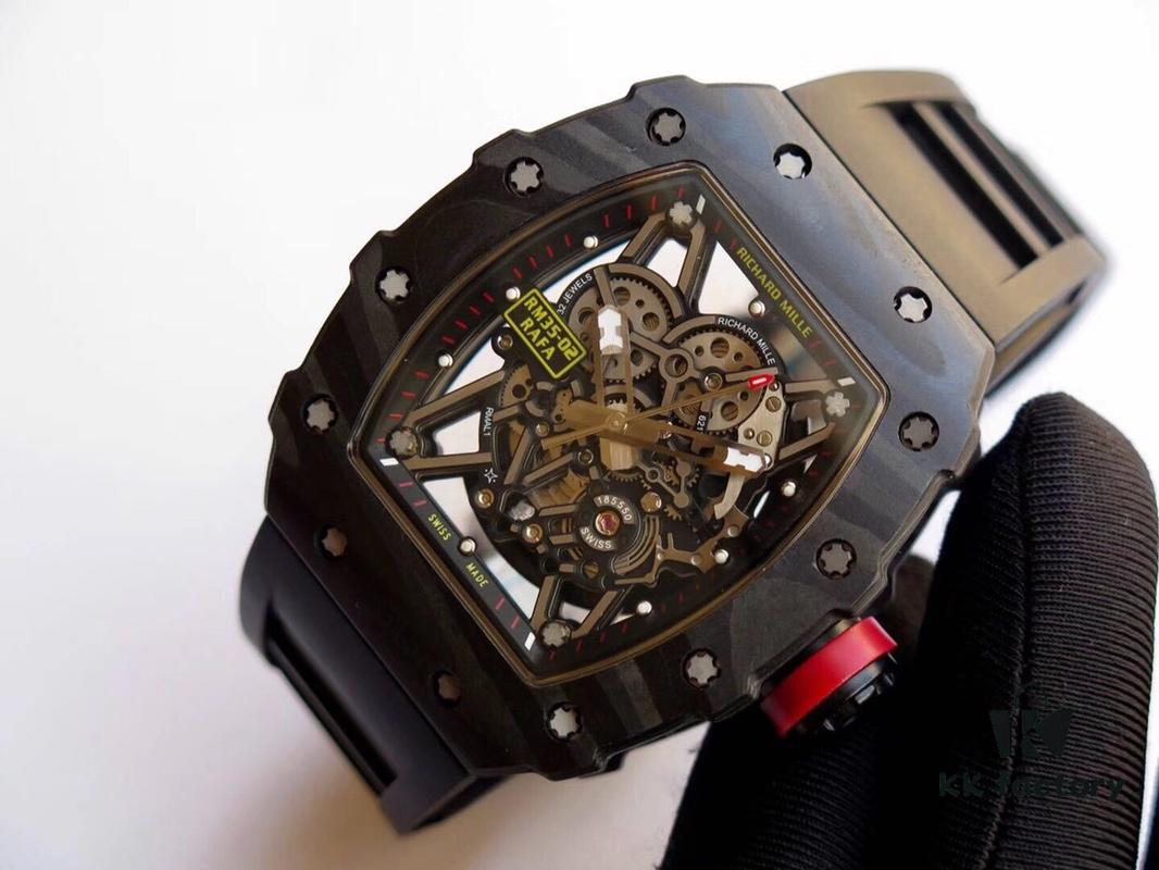 KV🌟RM35-02 Series (V2) Upgraded Version🌟 Richard Mille RM35-02 Carbon Fiber Edition
