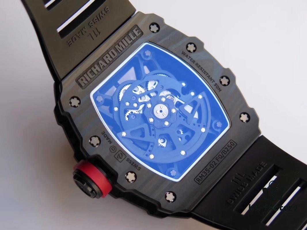 KV🌟RM35-02 Series (V2) Upgraded Version🌟 Richard Mille RM35-02 Carbon Fiber Edition