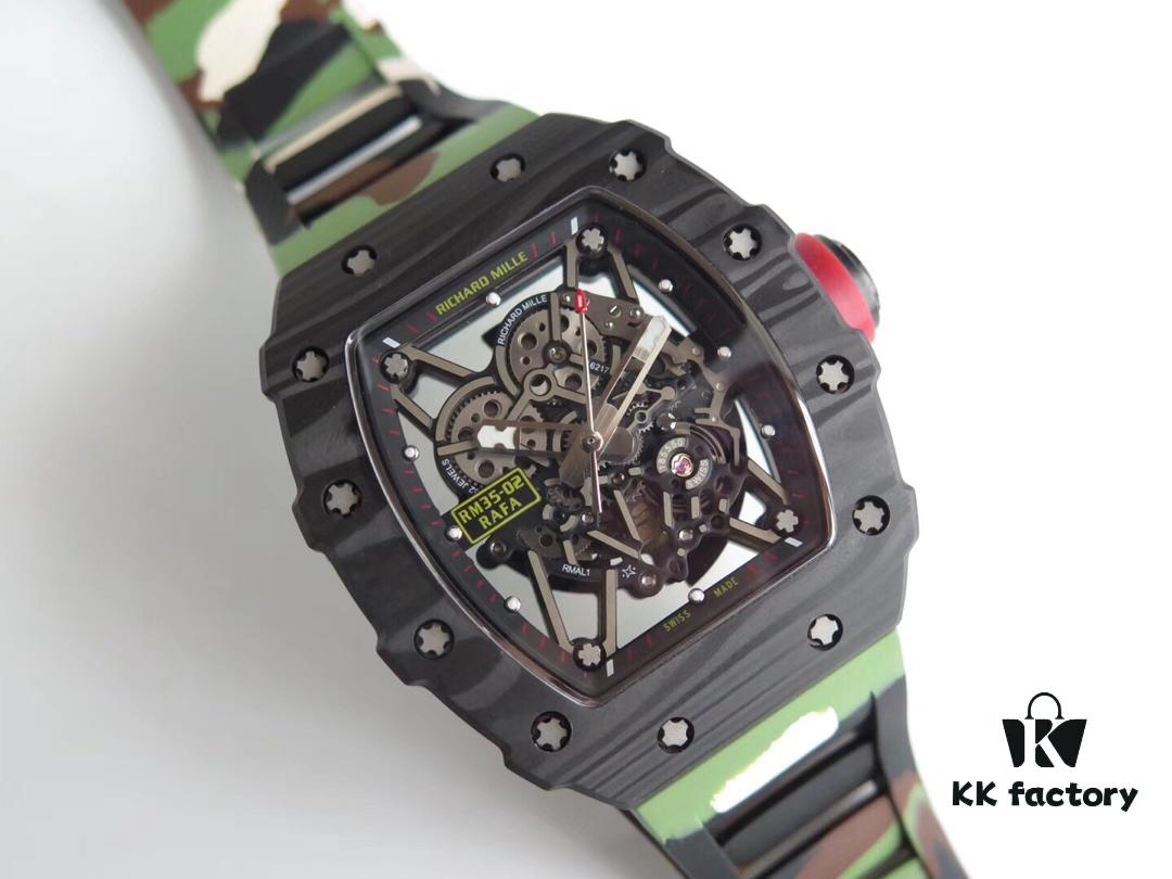 KV Taiwan Factory Replica Richard Mille RM-035 Carbon Fiber 'Camouflage' Series - The Ultimate Reinterpretation