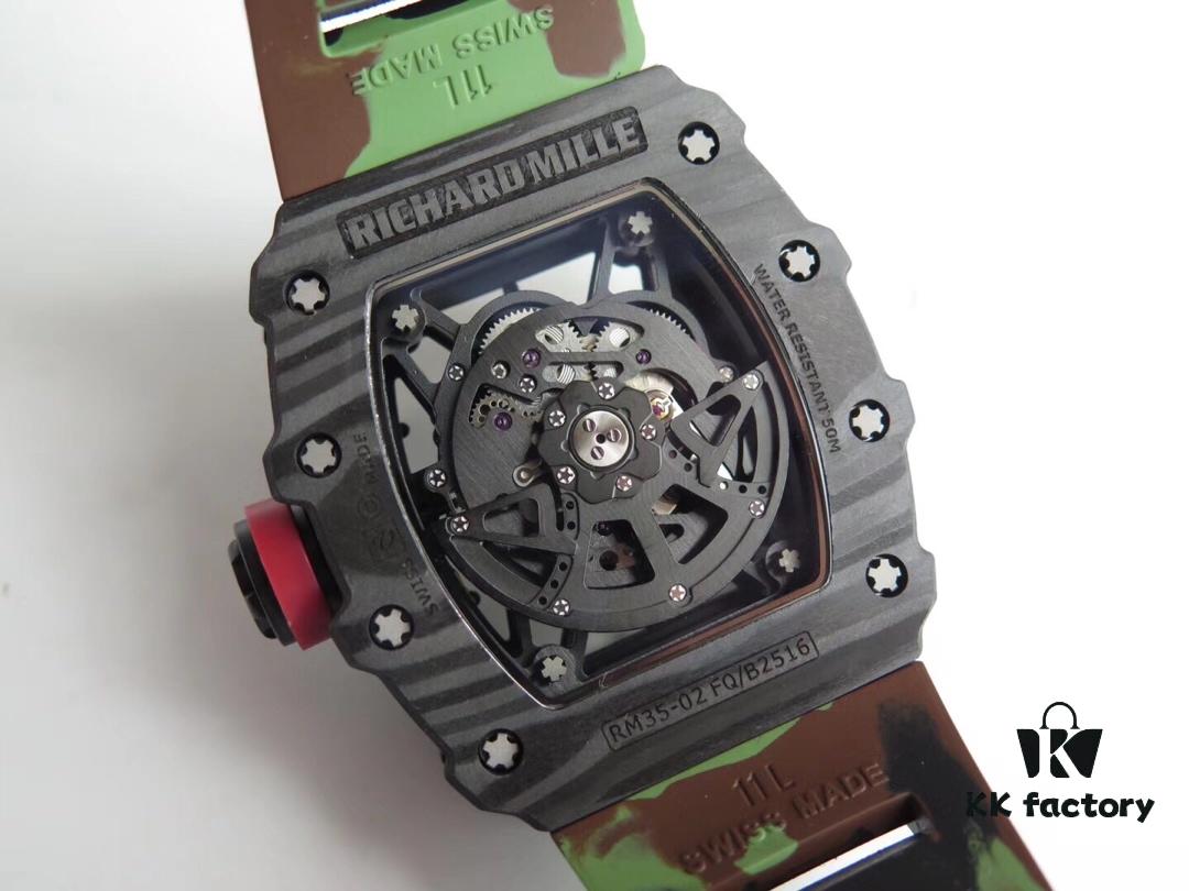 KV Taiwan Factory Replica Richard Mille RM-035 Carbon Fiber 'Camouflage' Series - The Ultimate Reinterpretation