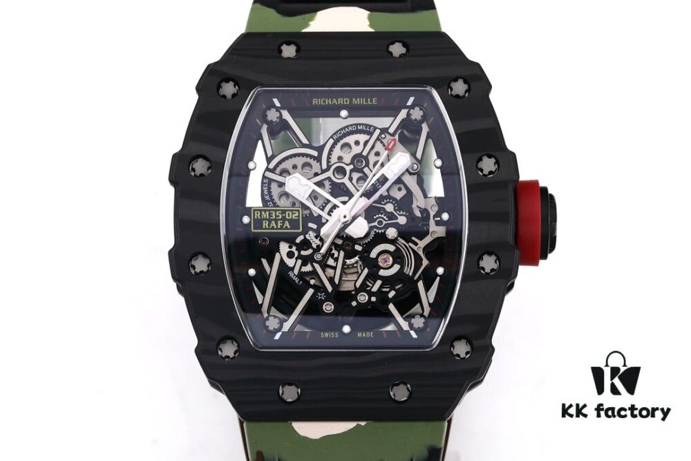 KV Taiwan Factory🔥Richard Mille RM-035 Carbon Fiber 'Camouflage' Series - Ultimate Replica Edition