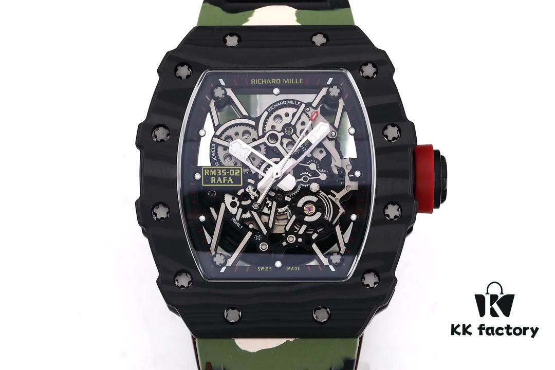 KV Taiwan Factory🔥Richard Mille RM-035 Carbon Fiber 'Camouflage' Series - Ultimate Replica Edition