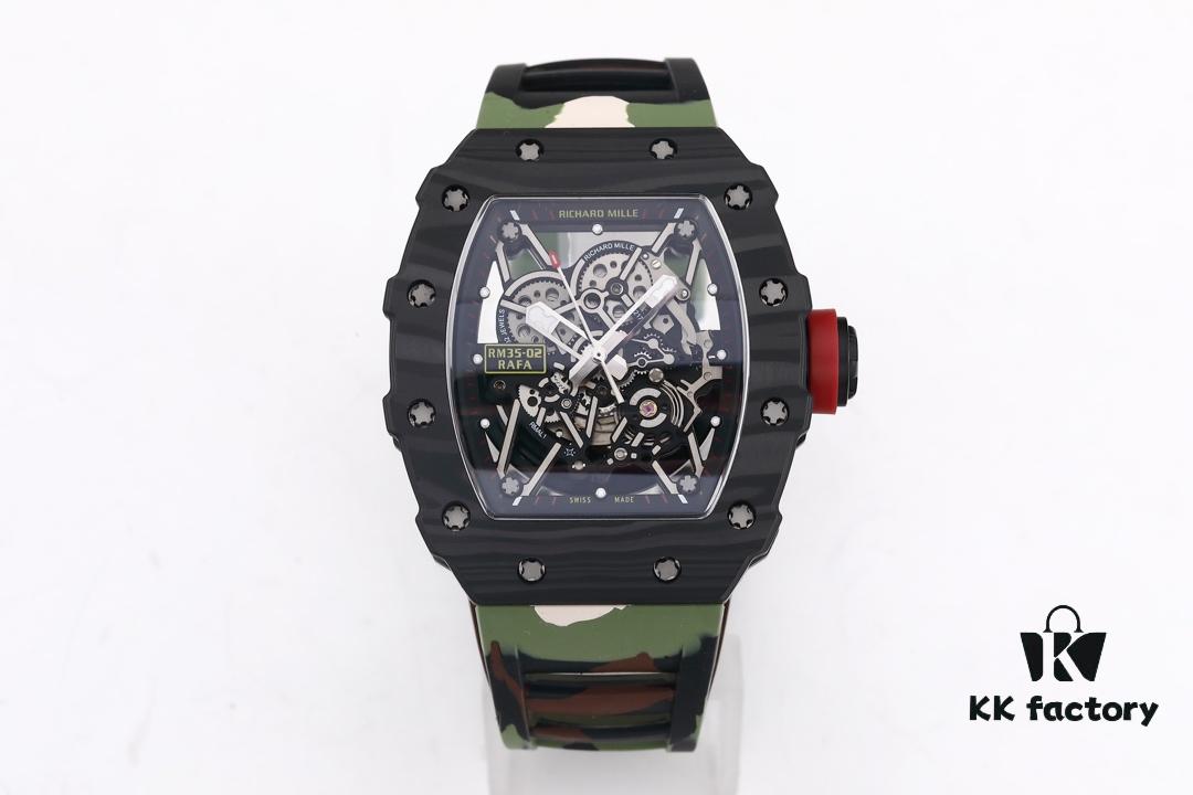 KV Taiwan Factory🔥Richard Mille RM-035 Carbon Fiber 'Camouflage' Series - Ultimate Replica Edition