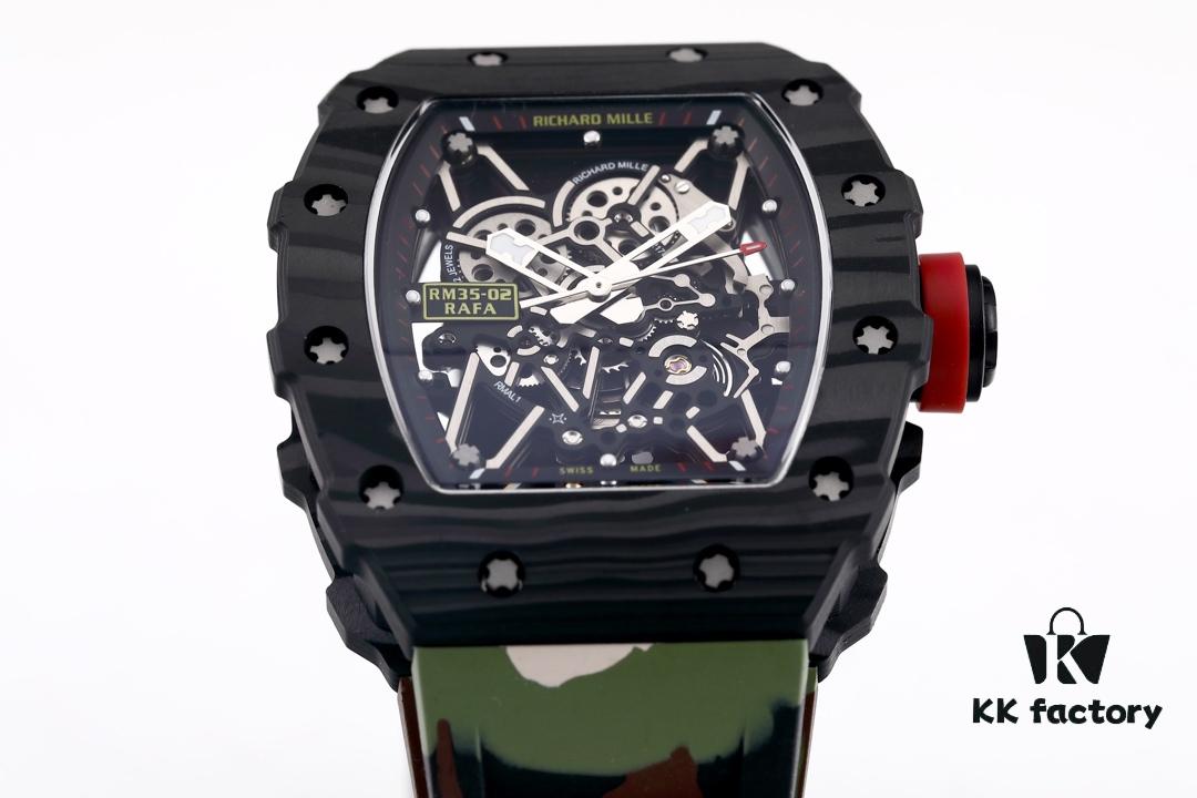KV Taiwan Factory🔥Richard Mille RM-035 Carbon Fiber 'Camouflage' Series - Ultimate Replica Edition