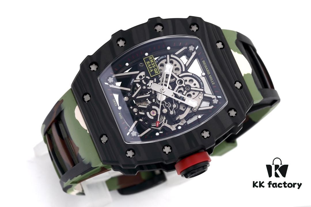 KV Taiwan Factory🔥Richard Mille RM-035 Carbon Fiber 'Camouflage' Series - Ultimate Replica Edition