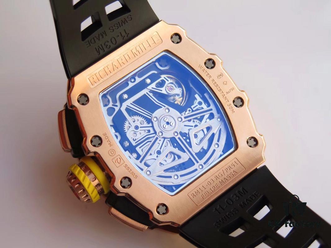 KV Richard Mille RM11-03RG Series Perfect Ergonomic Design Aligns with the Brand's Pursuit of Iconic Excellence