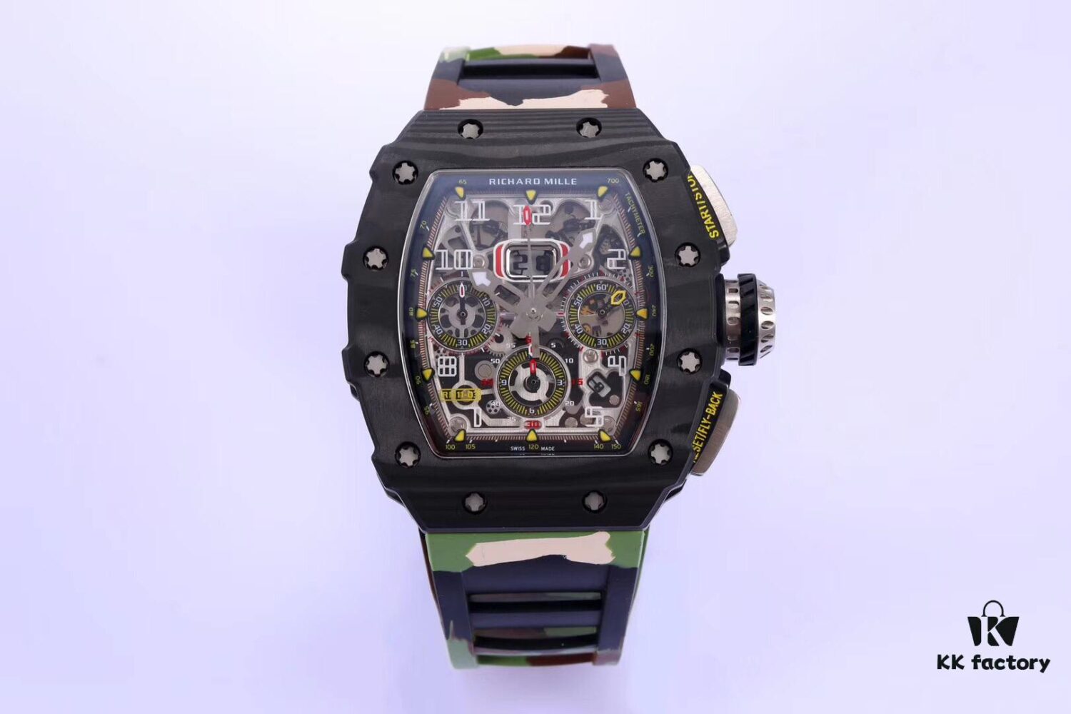 KV Taiwan Factory New Masterpiece Richard Mille RM011-03 NTPT Carbon Fiber Watch