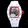 KV Taiwan Factory's Latest Masterpiece! Richard Mill RM055 White Ceramic with White Rubber Strap New Arrival!