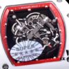 KV Taiwan Factory's Latest Masterpiece! Richard Mill RM055 White Ceramic with White Rubber Strap New Arrival!