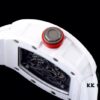 KV Taiwan Factory's Latest Masterpiece! Richard Mill RM055 White Ceramic with White Rubber Strap New Arrival!