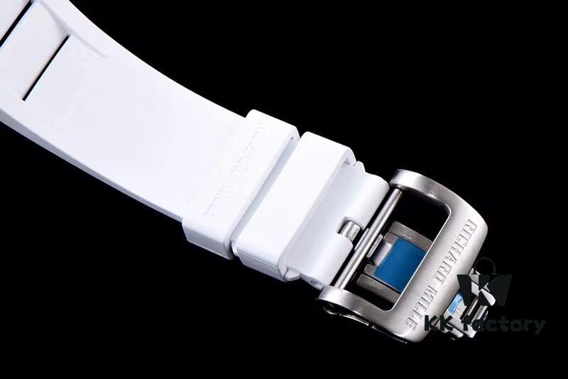 KV Taiwan Factory's Latest Masterpiece! Richard Mill RM055 White Ceramic with White Rubber Strap New Arrival!