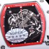 KV Taiwan Factory's Latest Masterpiece! Richard Mill RM055 White Ceramic Case with White/Red Rubber Strap New Arrival!