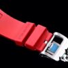KV Taiwan Factory's Latest Masterpiece! Richard Mill RM055 White Ceramic Case with White/Red Rubber Strap New Arrival!