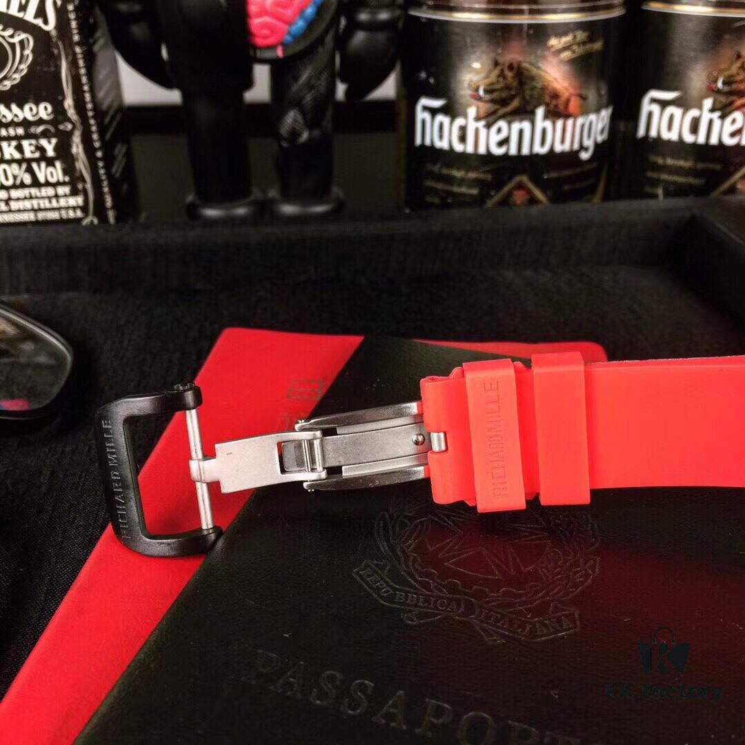 Richard Mille RM052 Series Latest Skull Carbon Fiber Upgrade Edition, Skeleton Design with Carbon Fiber Case and Original Imported Mechanical Movement