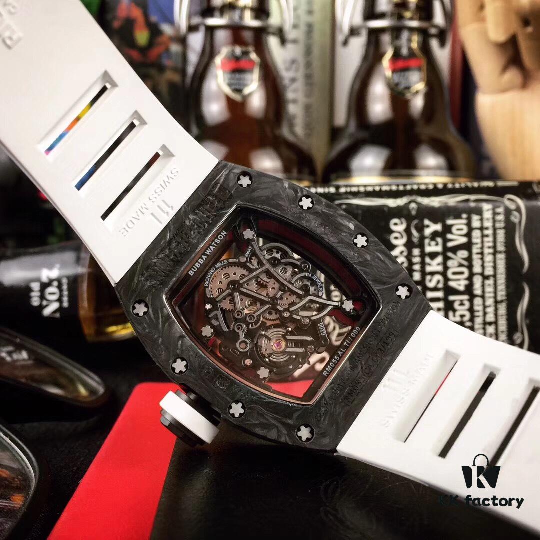 Richard Mille RM055 Series New Diamond-Set Bezel with Original Carbon Fiber Texture