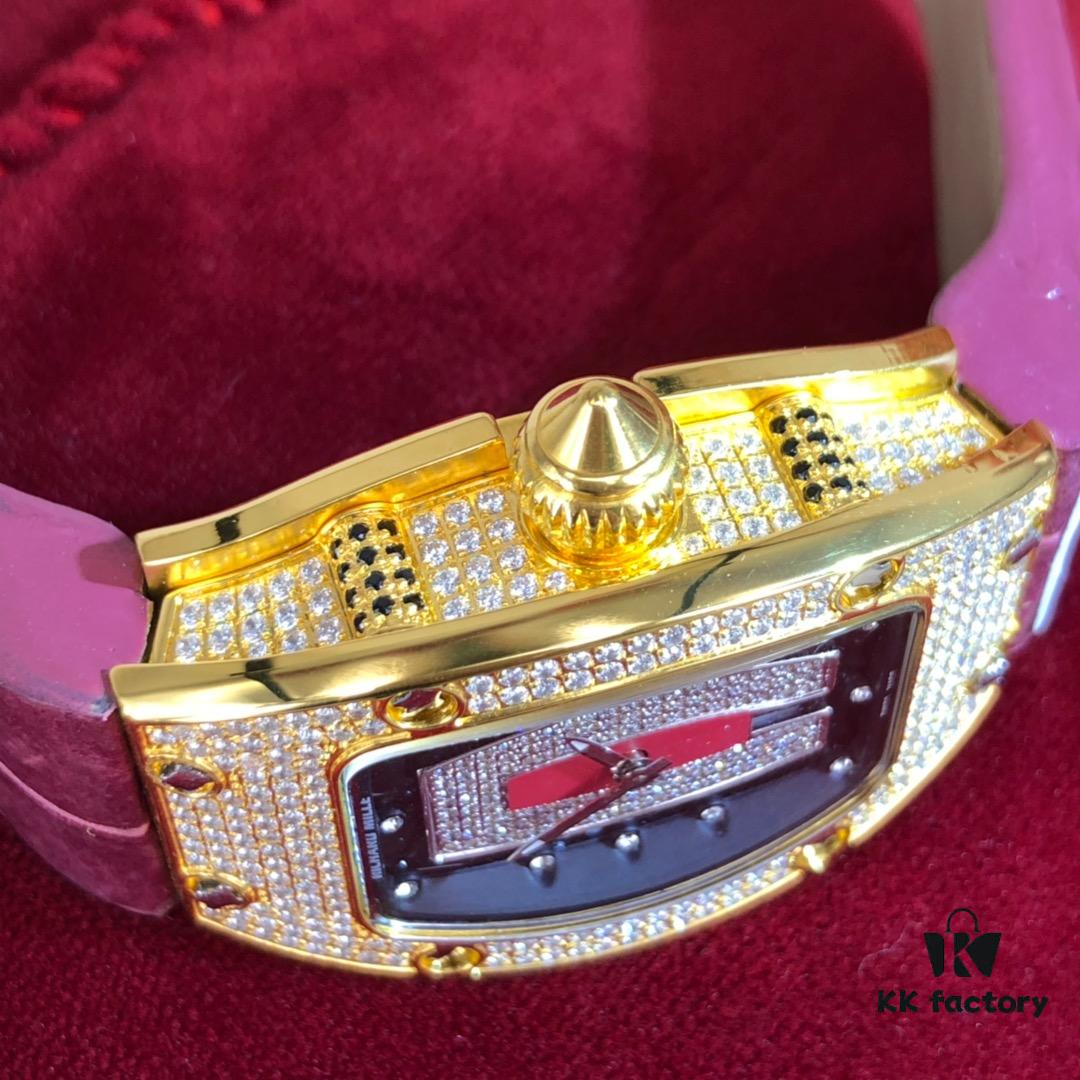 Women's Richard Miller Red Lip Watch with 24K Gold Plating