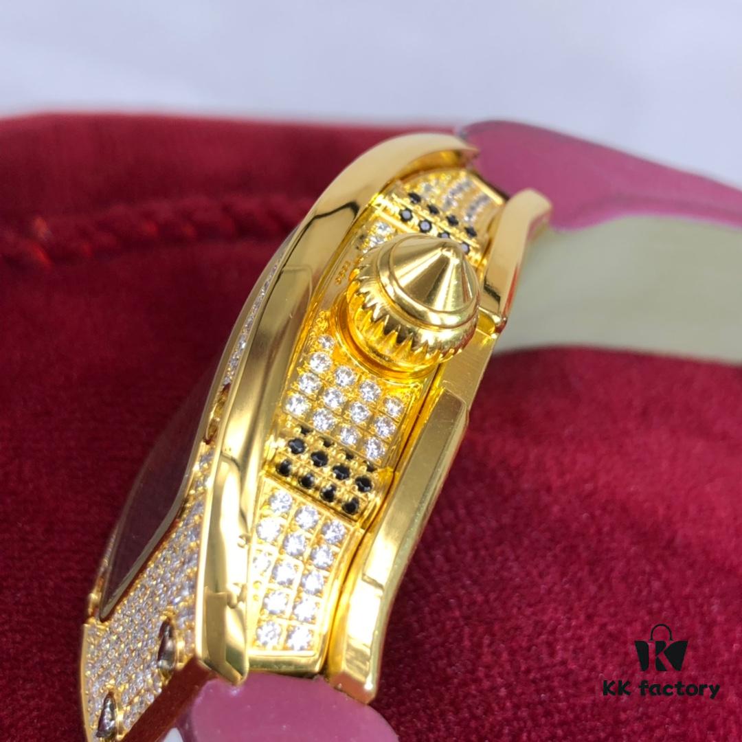 Women's Richard Miller Red Lip Watch with 24K Gold Plating