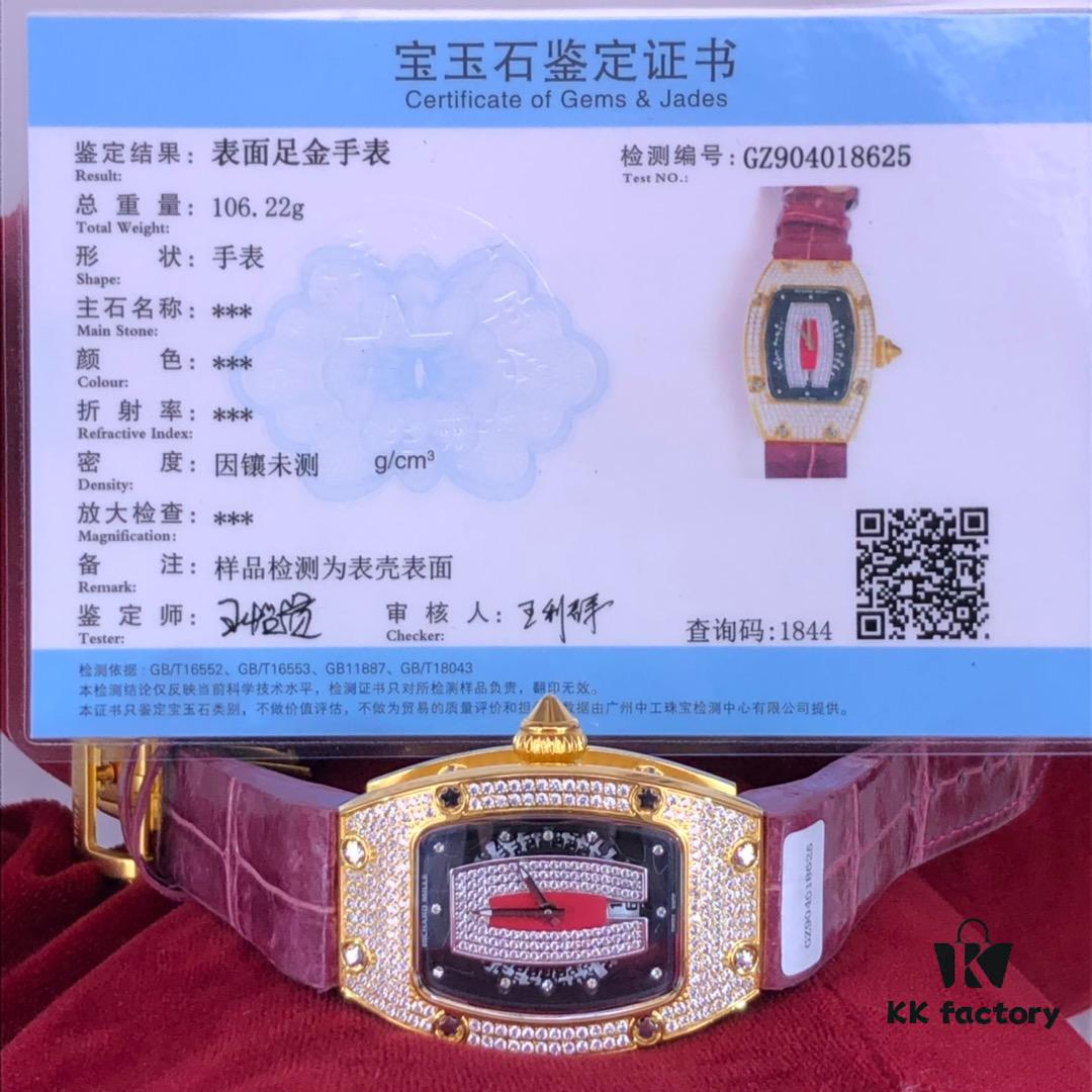 Women's Richard Miller Red Lip Watch with 24K Gold Plating