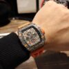 Richard Mille RM11-03 Elevated to Artistic Excellence, Premium Carbon Fiber Case with Grand Date, Chronograph, Flyback/Reverse Jump Multi-Function Automatic Movement, Imported Rubber Strap with Original Folding Clasp, 50x40mm – Exemplifying Richard Mill's Luxury and Timeless Heritage
