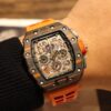 Richard Mille RM11-03 Elevated to Artistic Excellence, Premium Carbon Fiber Case with Grand Date, Chronograph, Flyback/Reverse Jump Multi-Function Automatic Movement, Imported Rubber Strap with Original Folding Clasp, 50x40mm – Exemplifying Richard Mill's Luxury and Timeless Heritage