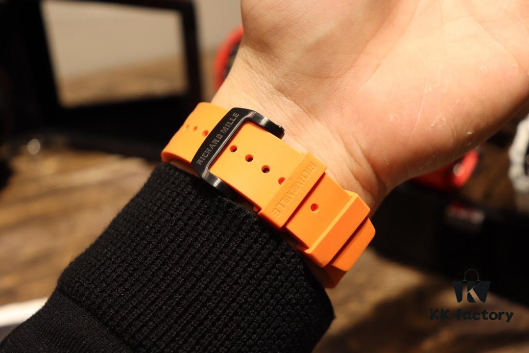 Richard Mille RM11-03 Elevated to Artistic Excellence, Premium Carbon Fiber Case with Grand Date, Chronograph, Flyback/Reverse Jump Multi-Function Automatic Movement, Imported Rubber Strap with Original Folding Clasp, 50x40mm – Exemplifying Richard Mill's Luxury and Timeless Heritage