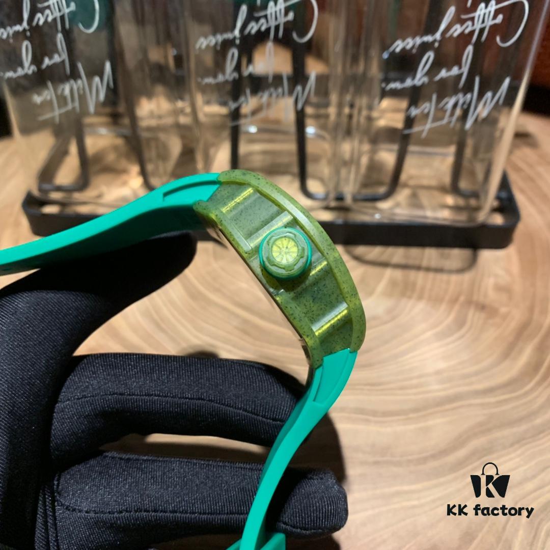 Richard Mille RM59-01 in Imported Green-Yellow Special Polymer, Skeleton Automatic Movement with Mineral Tempered Glass