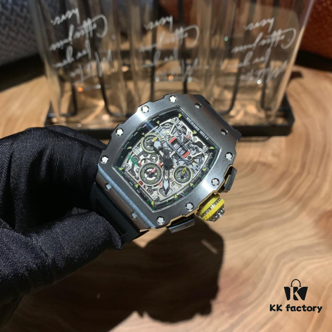 Richard Mille RM011 Elevated to a New Level of Artistry, Perfect Craftsmanship with Large Date Chronograph Flyback/Retour Envol Multi-Function Automatic Mechanical Movement Based on ETA7750