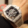 Richard Mille RM61-01 Skeleton Design Never Stops Advancing Beyond Traditional Watchmaking Natural Rubber Genuine Folding Clasp Imported Citizen Mechanical Movement Makes This Watch a Revolutionary Legend in the Wristwatch World