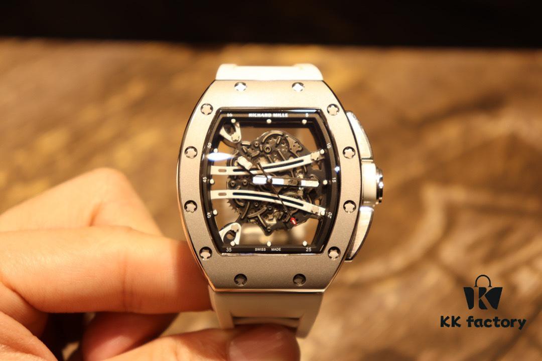 Richard Mille RM61-01 Skeleton Design Never Stops Advancing Beyond Traditional Watchmaking Natural Rubber Genuine Folding Clasp Imported Citizen Mechanical Movement Makes This Watch a Revolutionary Legend in the Wristwatch World