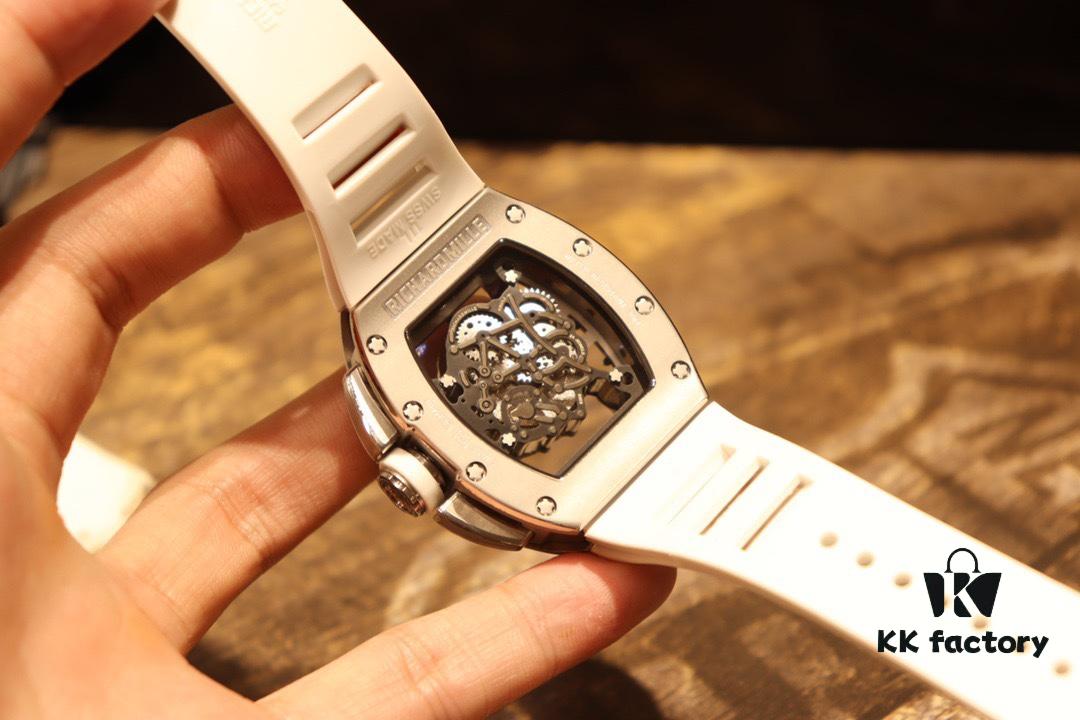 Richard Mille RM61-01 Skeleton Design Never Stops Advancing Beyond Traditional Watchmaking Natural Rubber Genuine Folding Clasp Imported Citizen Mechanical Movement Makes This Watch a Revolutionary Legend in the Wristwatch World