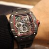 Richard Mille Richard Miller Watch with Carbon Fiber Case, 43*50mm, Waterproof Strap with Original Folding Clasp, Bold and Unique Dial Design for the Individual